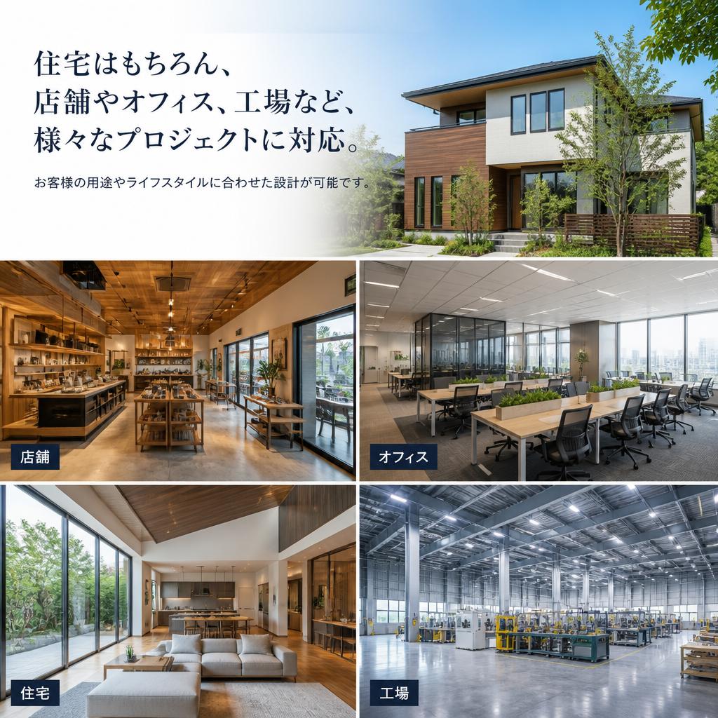 多様な建築プロジェクトに対応