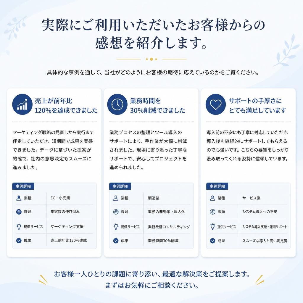 お客様の声