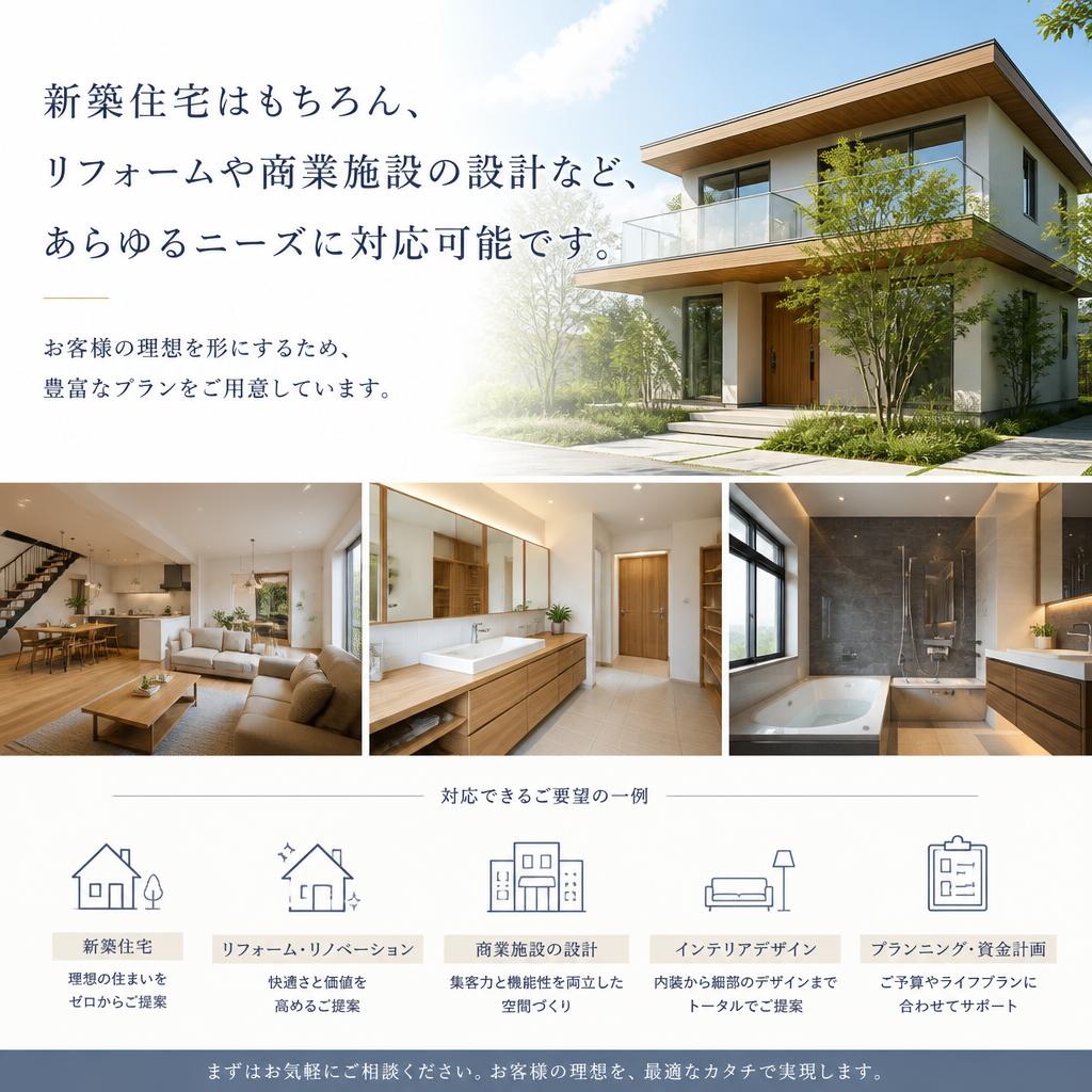 幅広い設計サービス