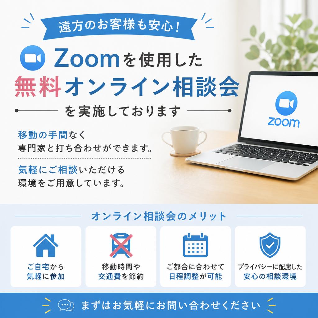 オンラインでの相談も可能