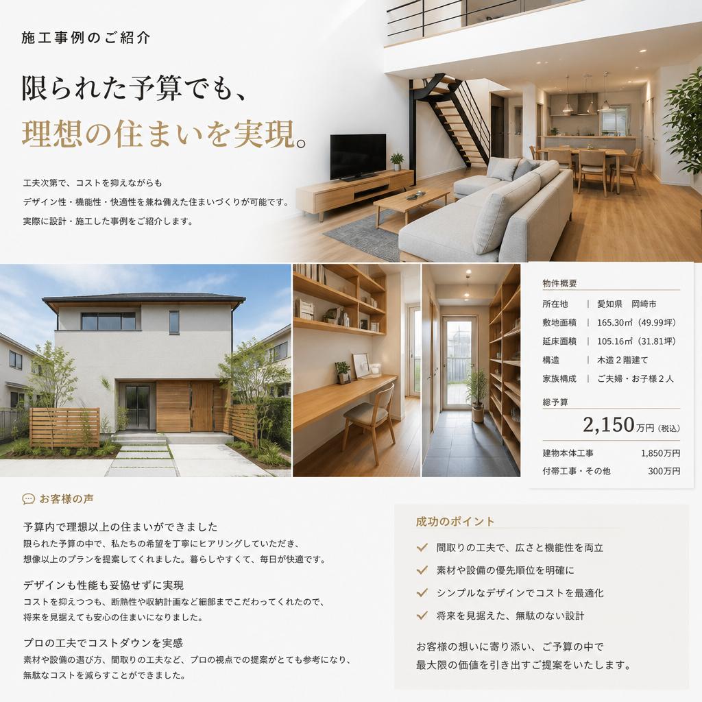4. お客様の声：実際の施工事例とお洒落な住まい